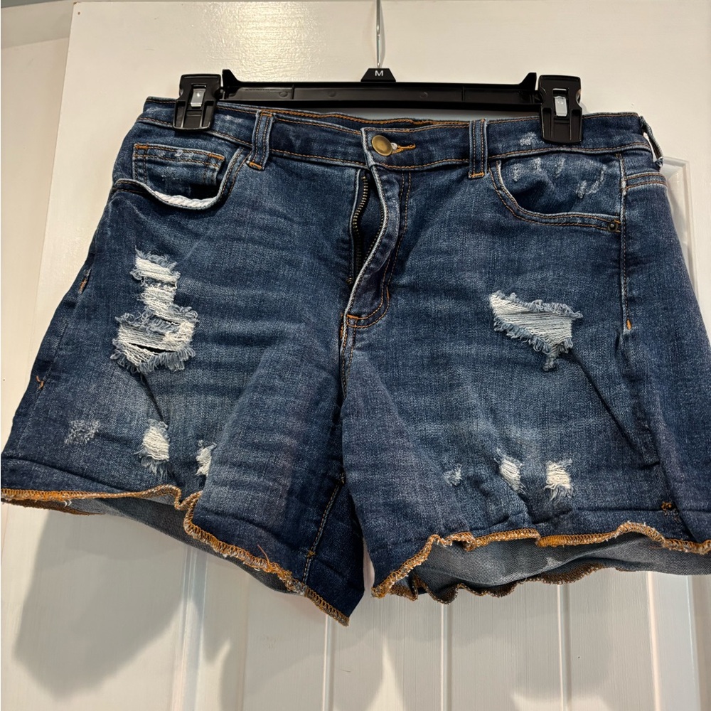 Distressed Denim Women's Shorts